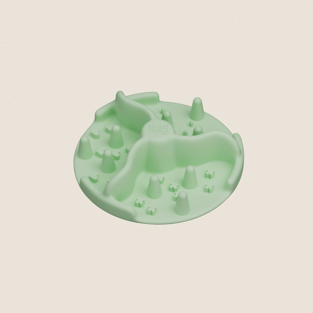 Notti Living Food Bowl Slow Feeding Accessory - Tea