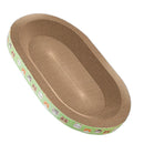 Ohmypet Cat Scratcher Bed Oval - L59cm x B35cm x H8cm
