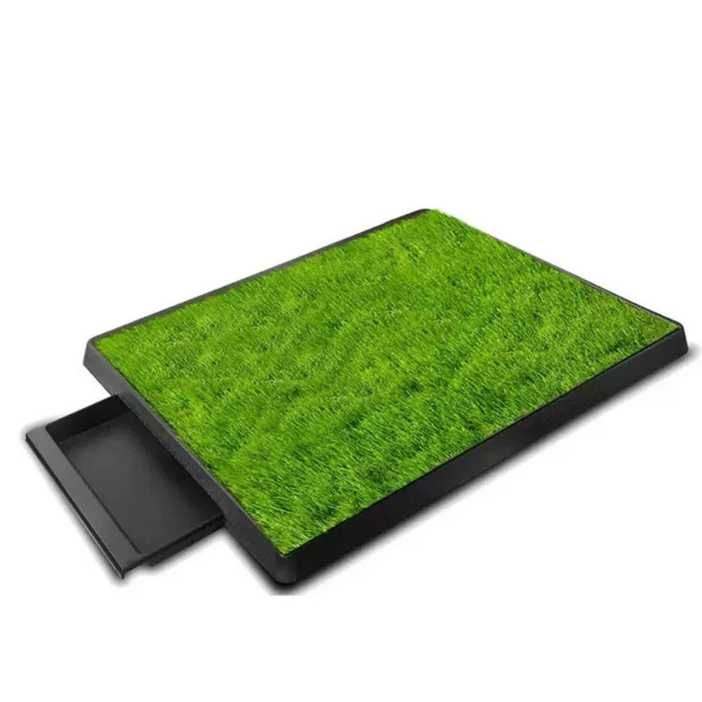 Ohmypet Dog Toilet Training Tray with Grass Patch XL - L88cm x B58cm