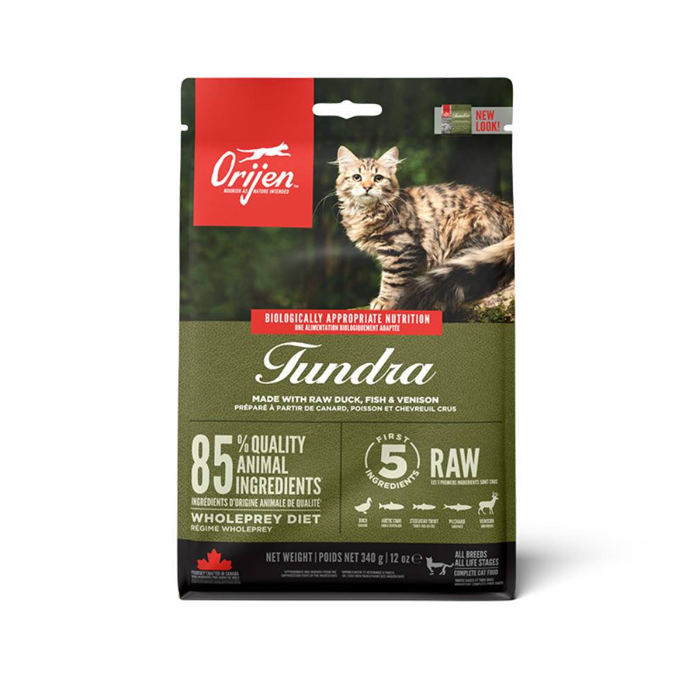 Orijen Whole Prey Diet Tundra Formula Dry Cat Food 340g