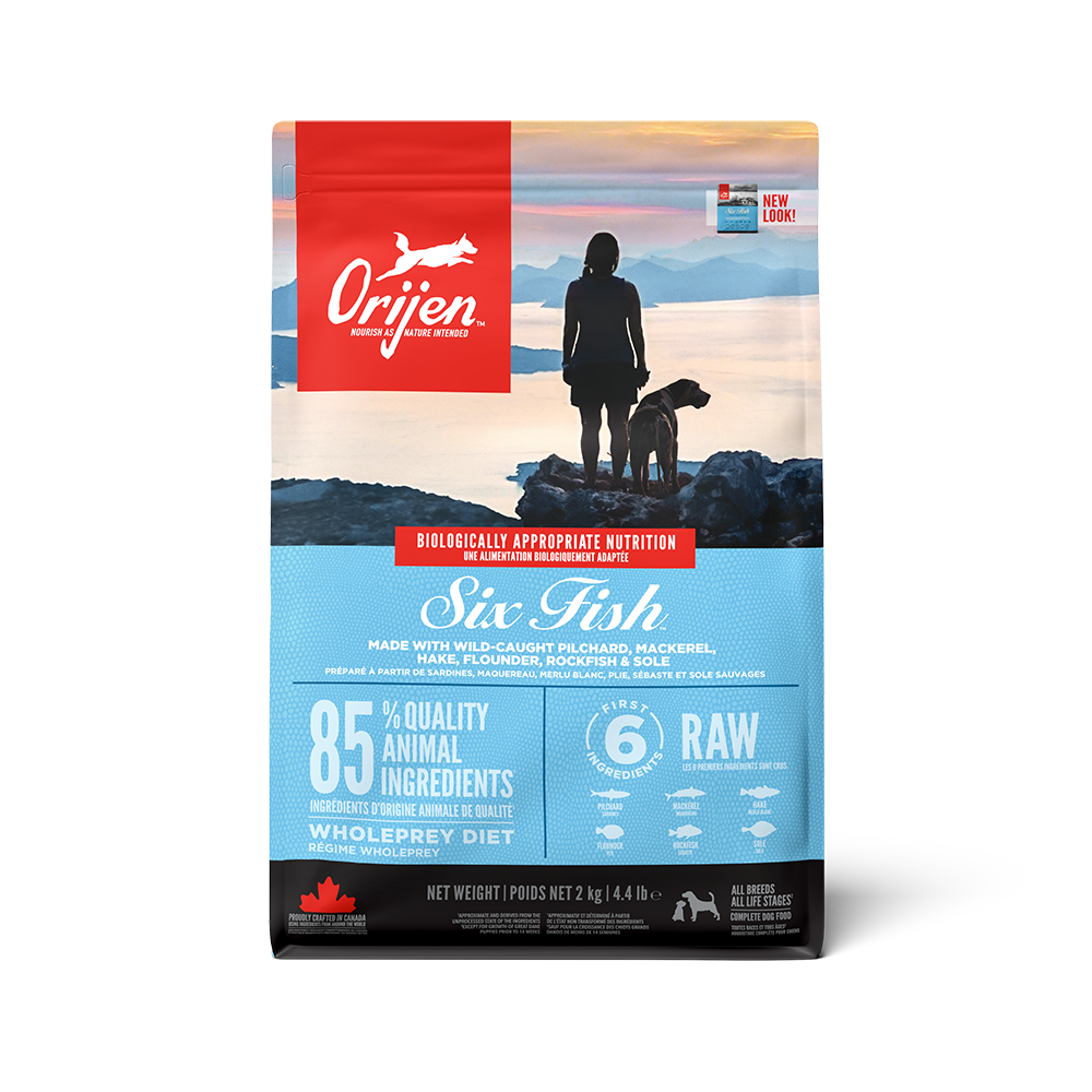 Orijen Whole Prey Diet Six Fish Formula Dry Dog Food 2kg