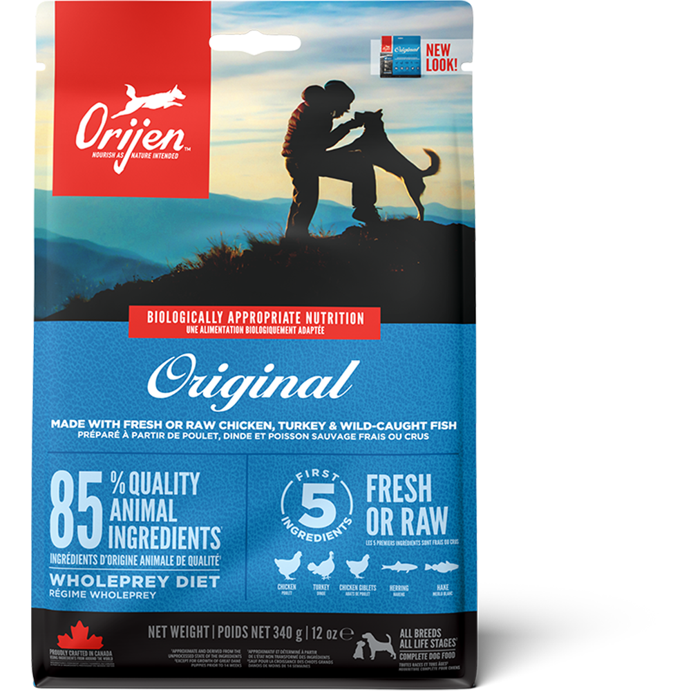 Orijen Whole Prey Diet Adult Original Dry Dog Food 340g
