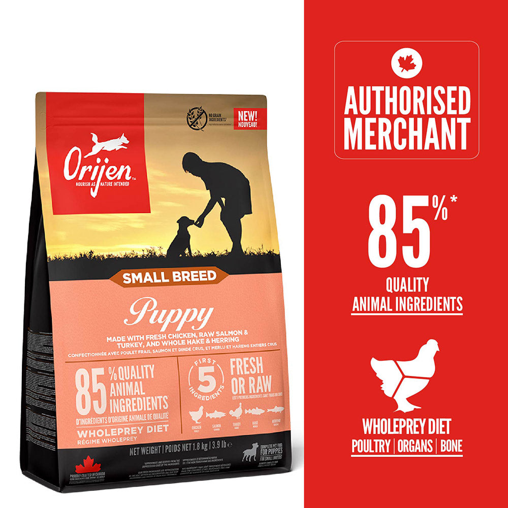 Orijen Whole Prey Diet Small Breed Puppy Dry Dog Food 1.8kg