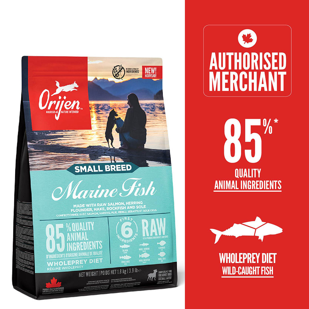 Orijen Whole Prey Diet Small Breed Marine Fish Dry Dog Food 1.8kg