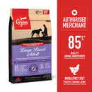 Orijen Whole Prey Diet Large Breed Adult Dry Dog Food 11.4kg