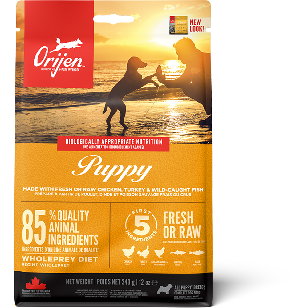 Orijen Whole Prey Diet Puppy Formula Dry Dog Food 340g