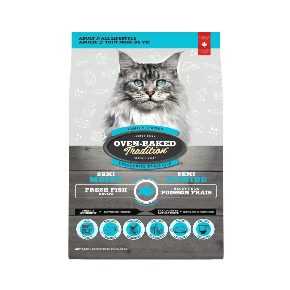 Oven Baked Tradition Cat Adult Semi-Moist Fish 3lb