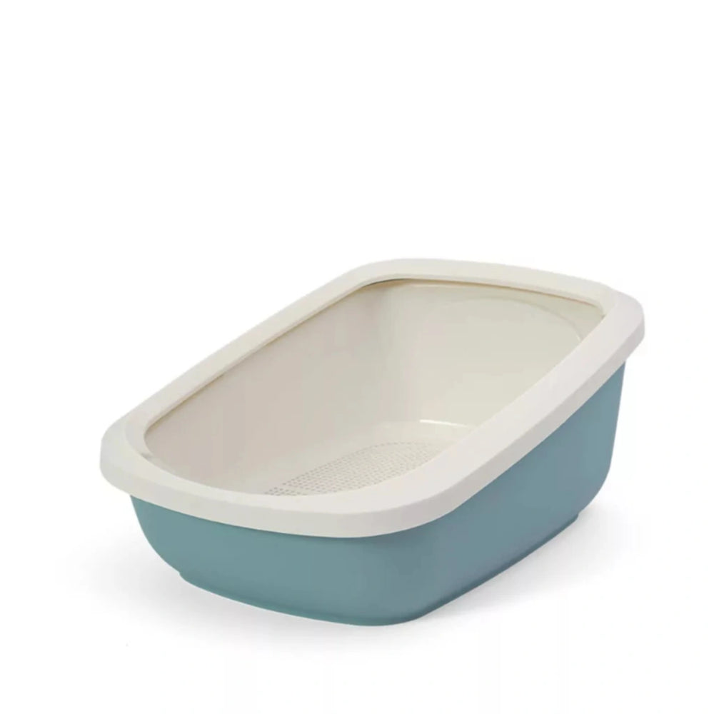 Pee Wee EcoGranda Marlin Blue/Cream cat litter box