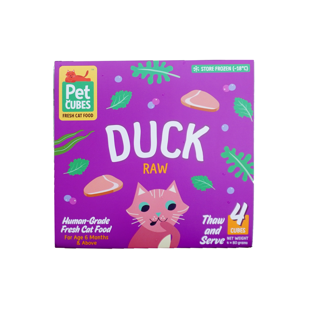 *FROZEN* PetCubes Cat Raw Duck 320g