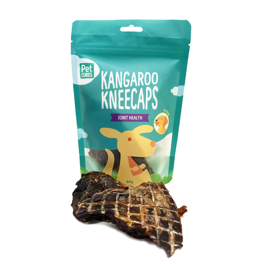 PetCubes Dog Treat Kangaroo Kneecaps 50g