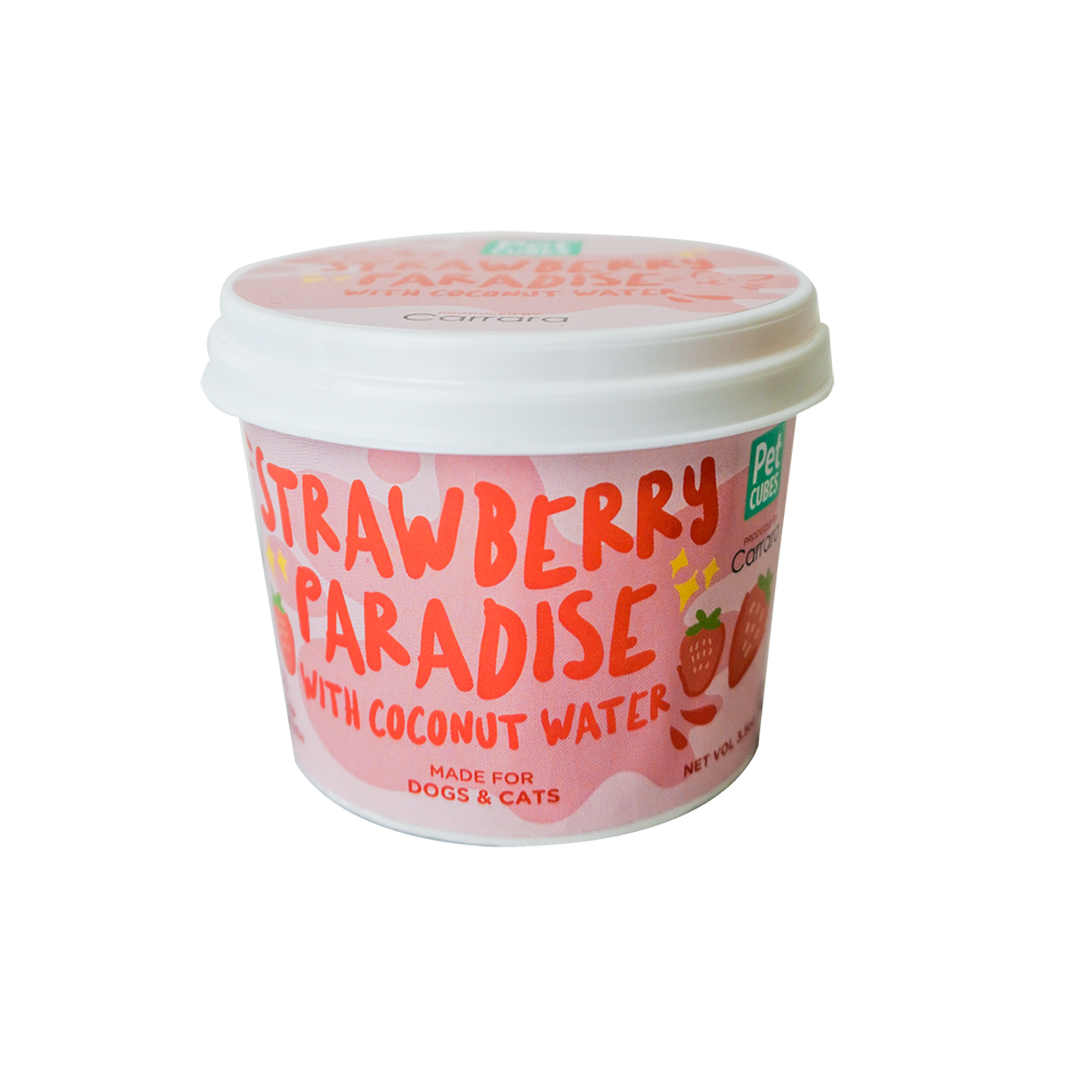 *FROZEN* PetCubes Dogs & Cats Icecream Strawberry Paradise 3.5oz ( NOT FOR DELIVERY )