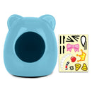 Pet Link OIC Kitty-Shaped Ceramic House Blue (OC10)