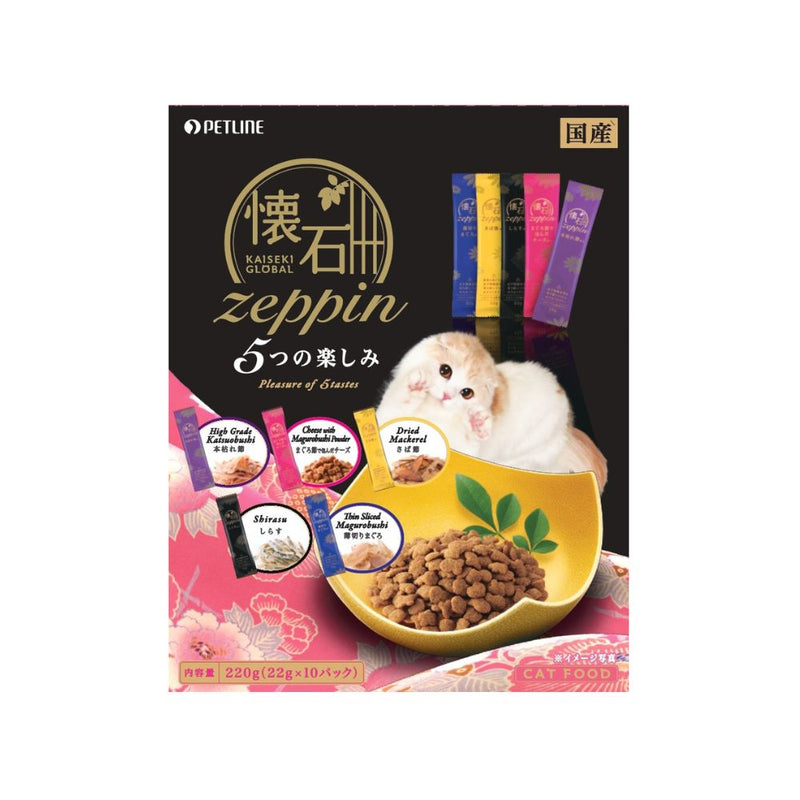 Petline Cat Kaiseki Global Zeppin Pleasure of 5 tastes 220g