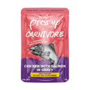 Pramy Carnivore Chicken with Salmon in Gravy Pouch Cat Food 70g