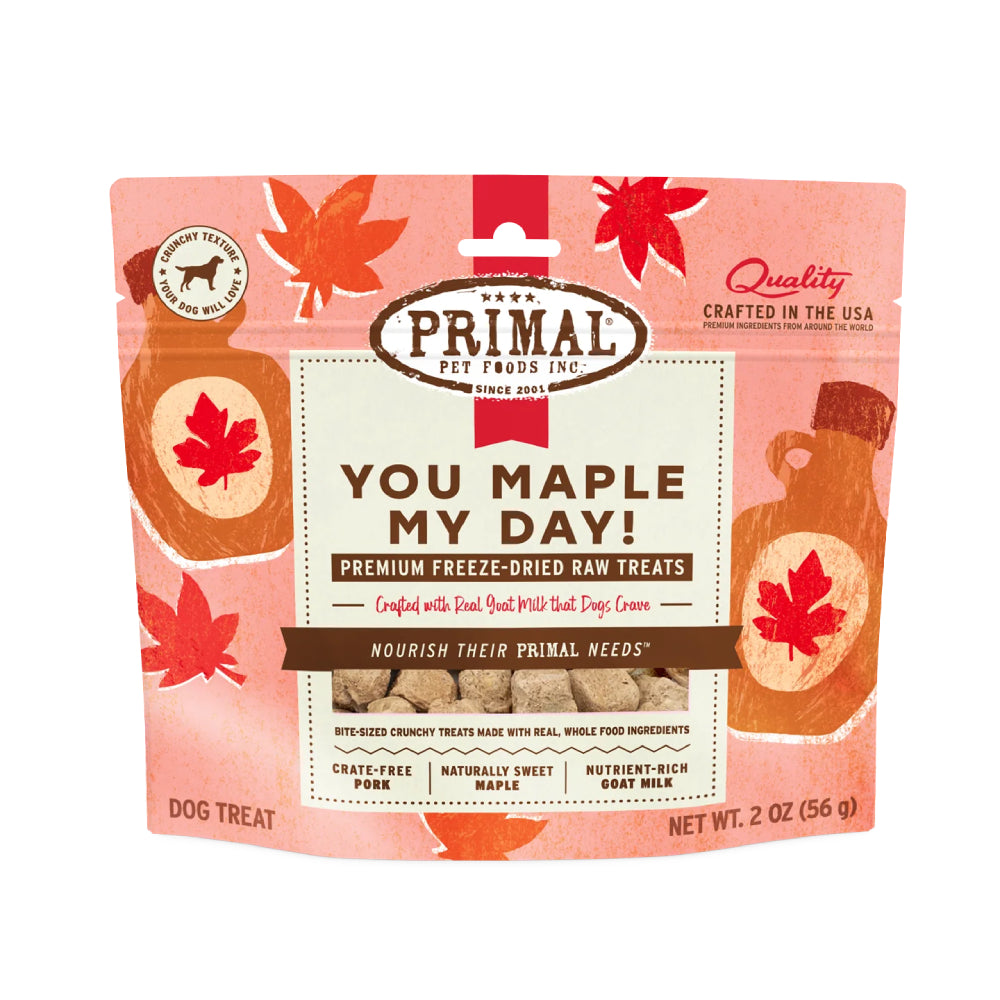 Primal Dog Freeze Dried Raw Treats You Maple My Day - Maple 2oz