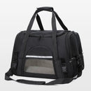 Prodigen Pet Carrier with Sherpa Mat Black Small (L44cm x B25cm x H28cm)