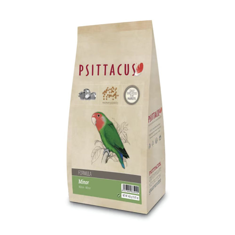 Psittacus Formula Daily Bird Food For Parrots Minor 450g