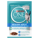 Purina One Healthy Adult Ocean Fish in Gravy Pouch Cat Food 70g