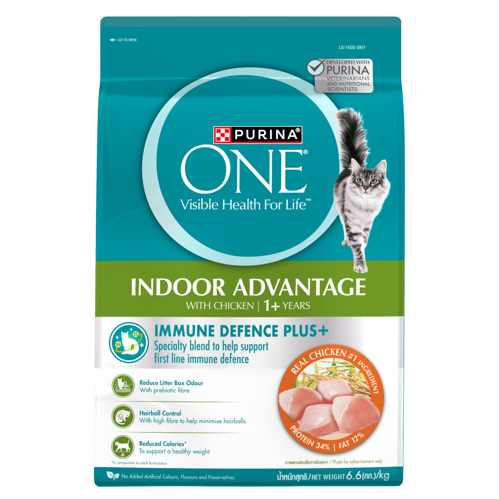 Purina One Indoor Advantage Immune Defence Plus Dry Cat Food 6.6kg