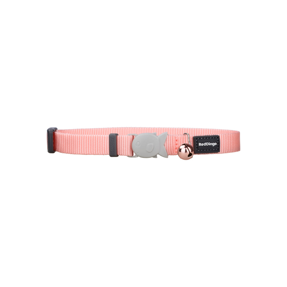 Red Dingo Cat Collar Plain Pastel Orange