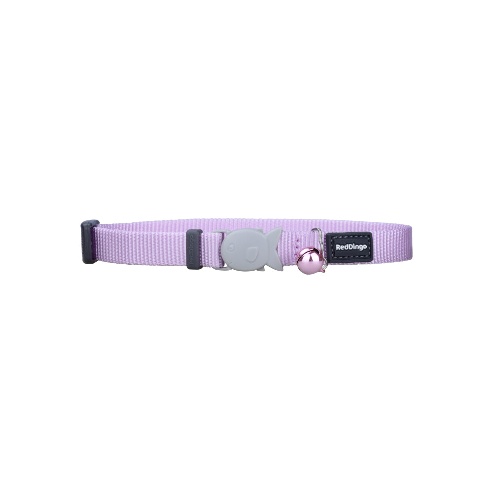 Red Dingo Cat Collar Plain Pastel Purple