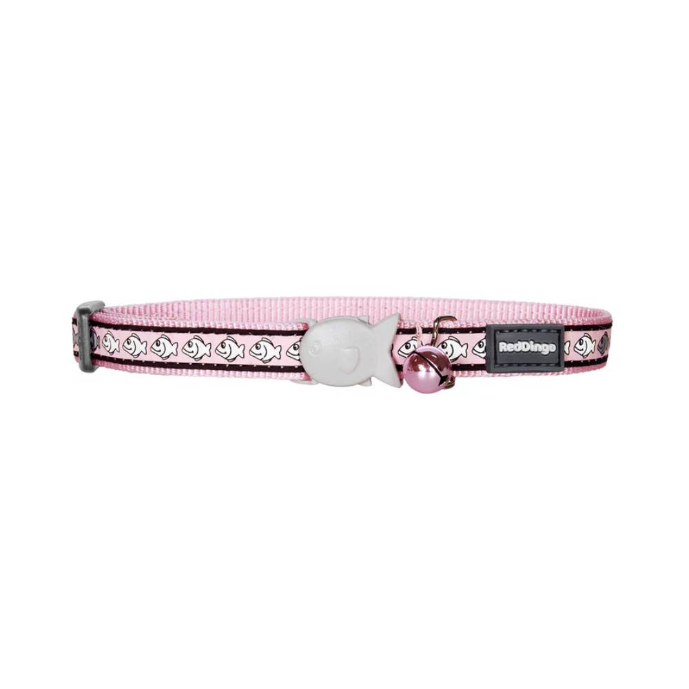 Red Dingo Cat Reflective Collar Pink