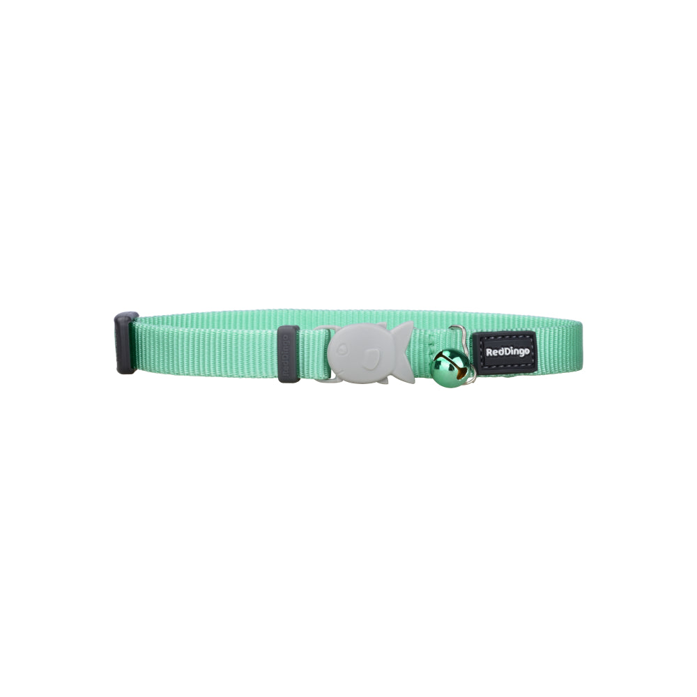 Red Dingo Cat Collar Plain Pastel Green