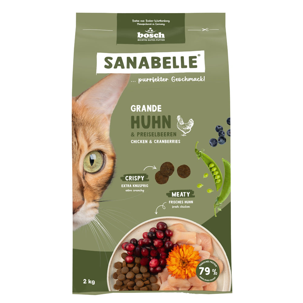 Sanabelle Life Grande Dry Cat Food 2kg bag front view