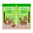 Sanabelle Meat Sticks Lamb & Catnip Cat Treats 35g pack front view