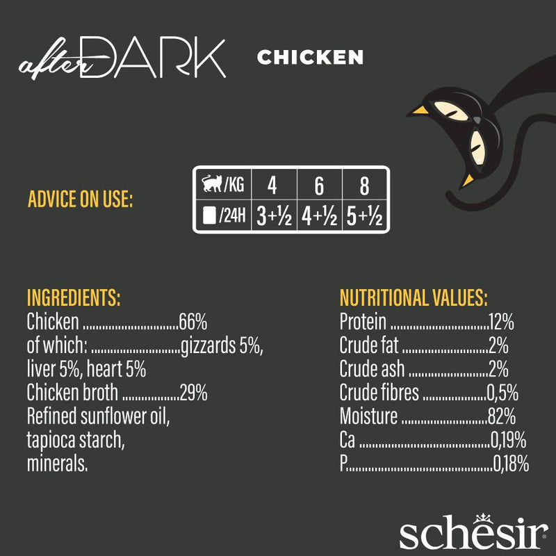 Schesir Cat After Dark Chicken 80g