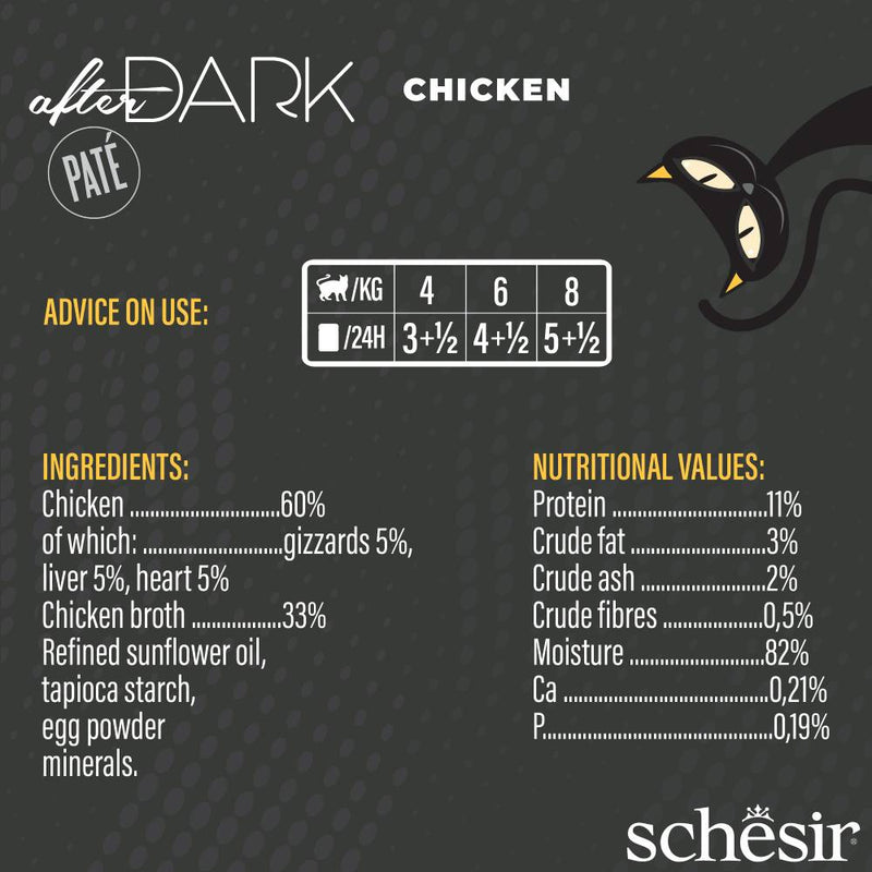 Schesir Cat After Dark Chicken Pate 80g