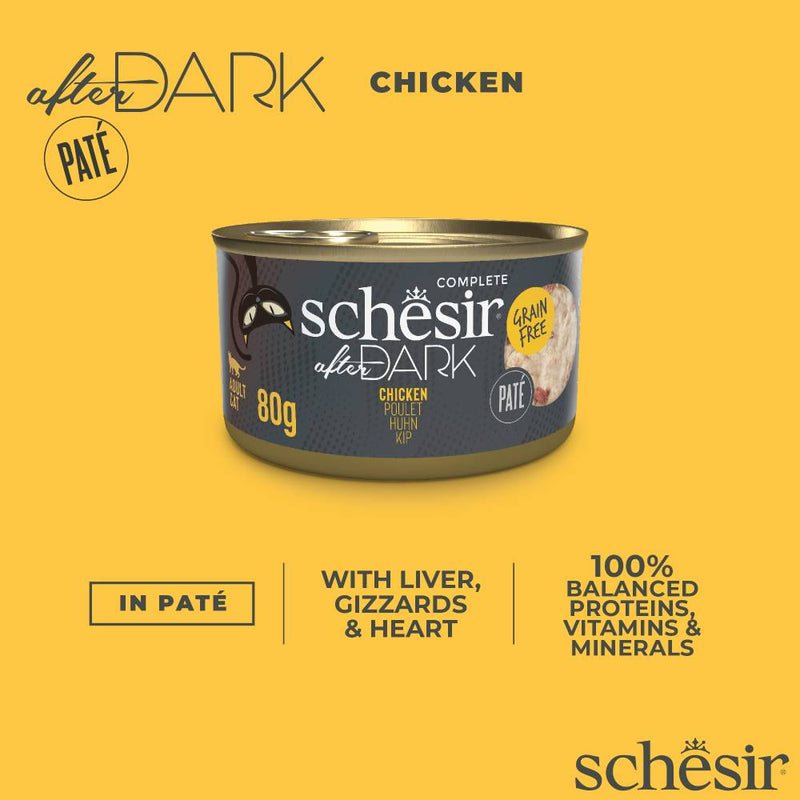 Schesir Cat After Dark Chicken Pate 80g