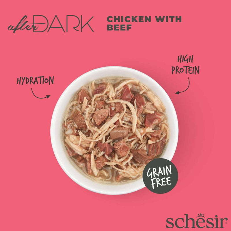 Schesir Cat After Dark Chicken With Beef 80g