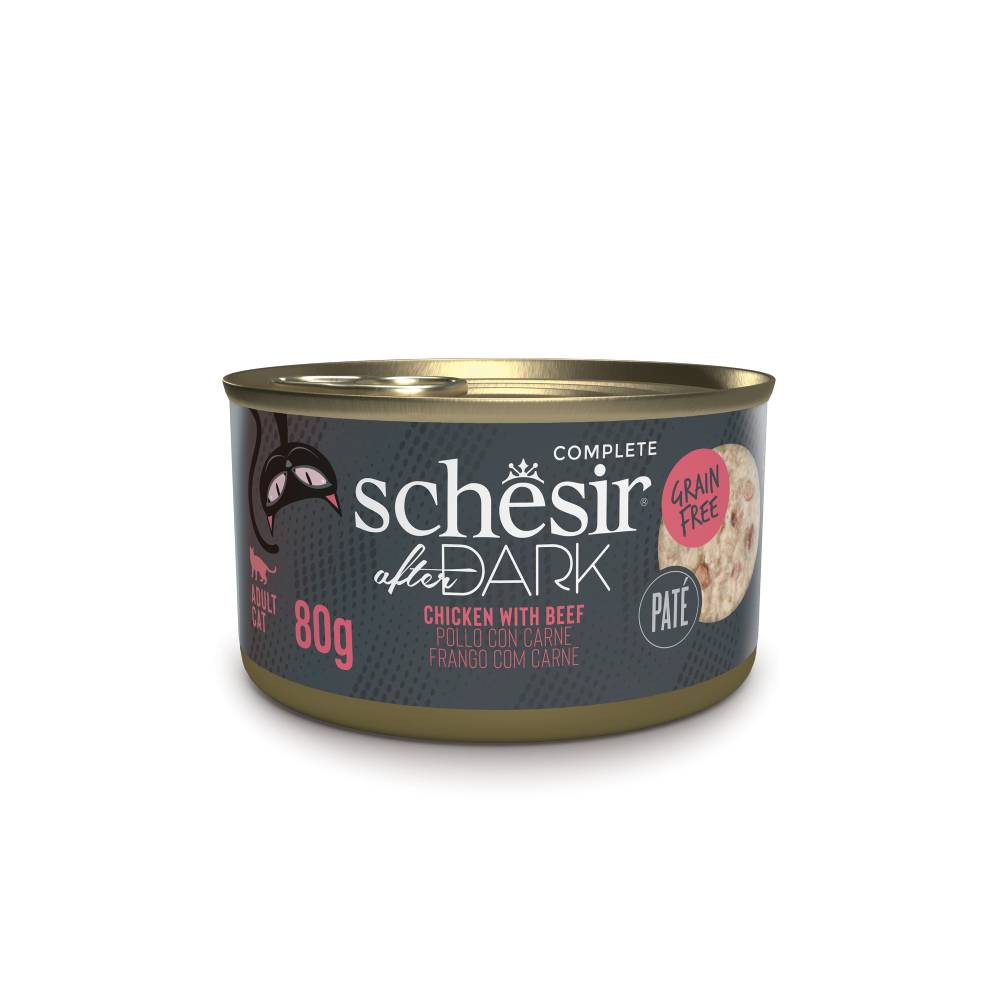 Schesir Cat After Dark Chicken With Beef Pate 80g