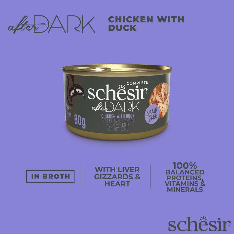 Schesir Cat After Dark Chicken With Duck 80g