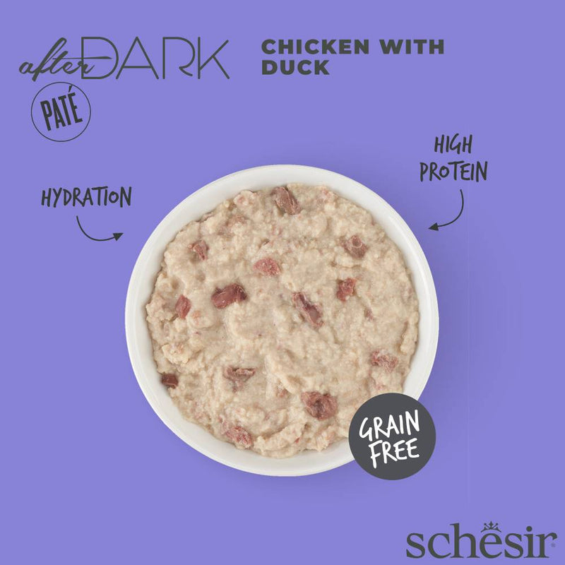 Schesir Cat After Dark Chicken With Duck Pate 80g