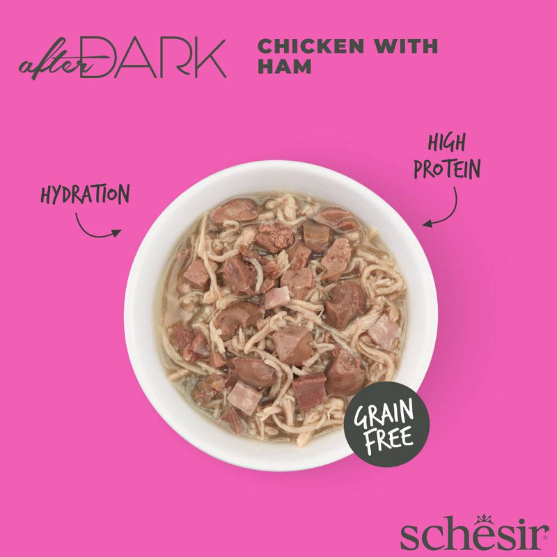 Schesir Cat After Dark Chicken With Ham 80g