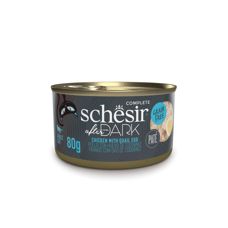 Schesir Cat After Dark Chicken With Quail Egg Pate 80g