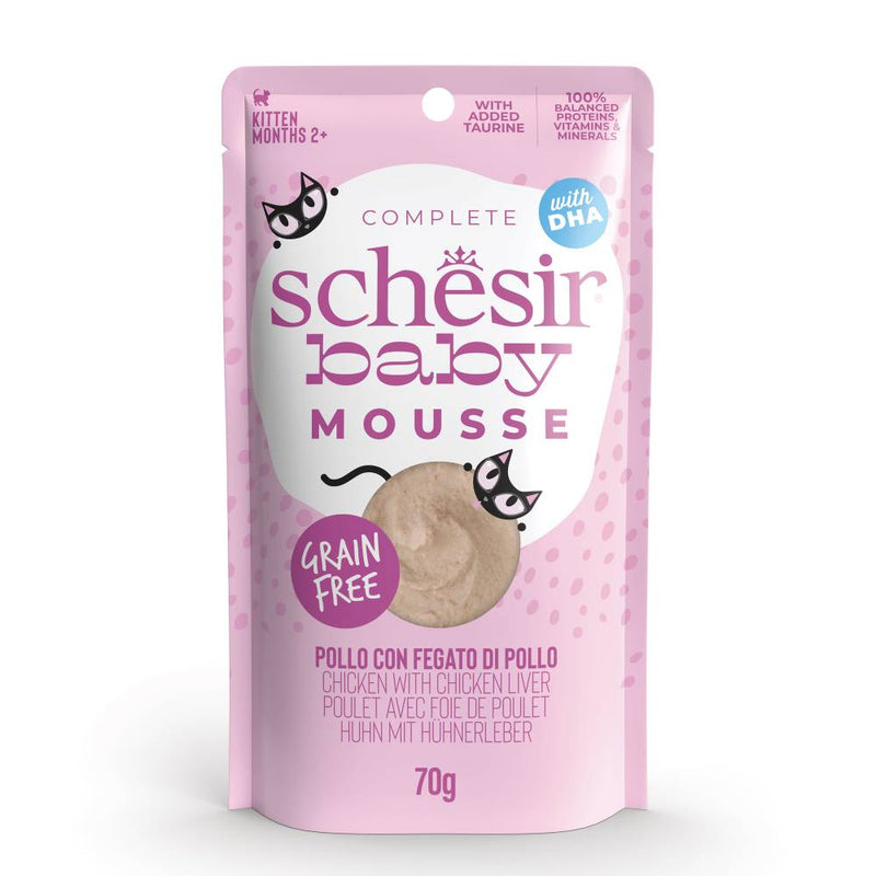 Schesir Cat Baby Pouch Mousse Chicken With Chicken Liver 70g