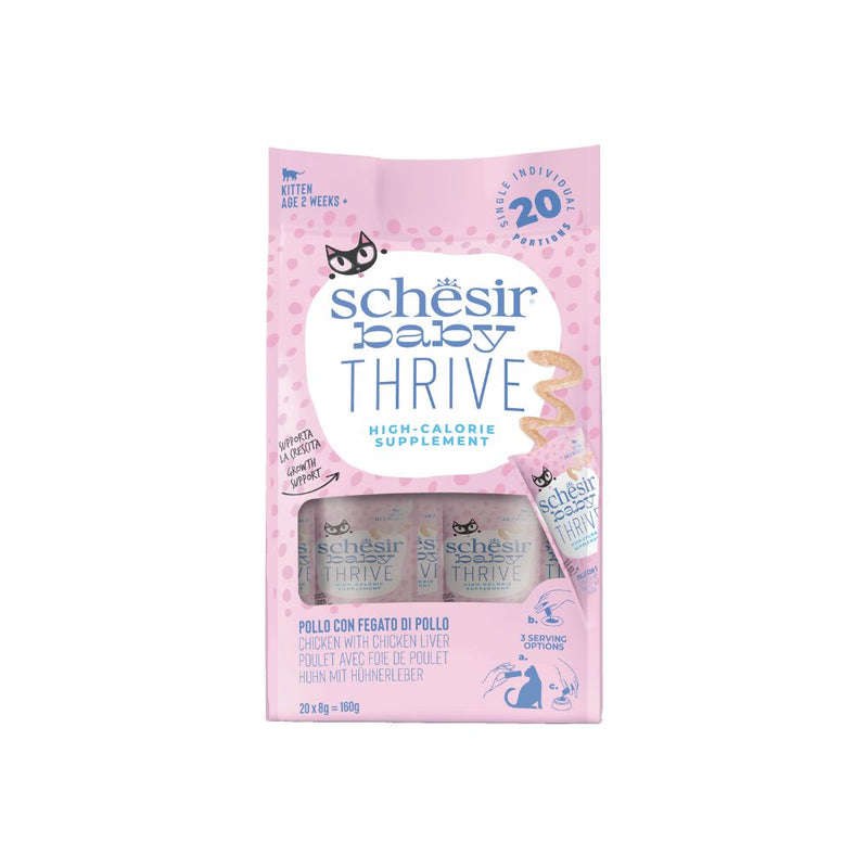 Schesir Cat Baby Thrive Pouch Chicken With Chicken Liver Supplement 160g