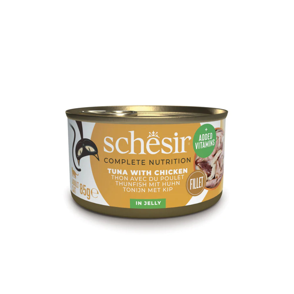 Schesir Cat Complete Nutrition Tuna with Chicken Fillets in Jelly 85g