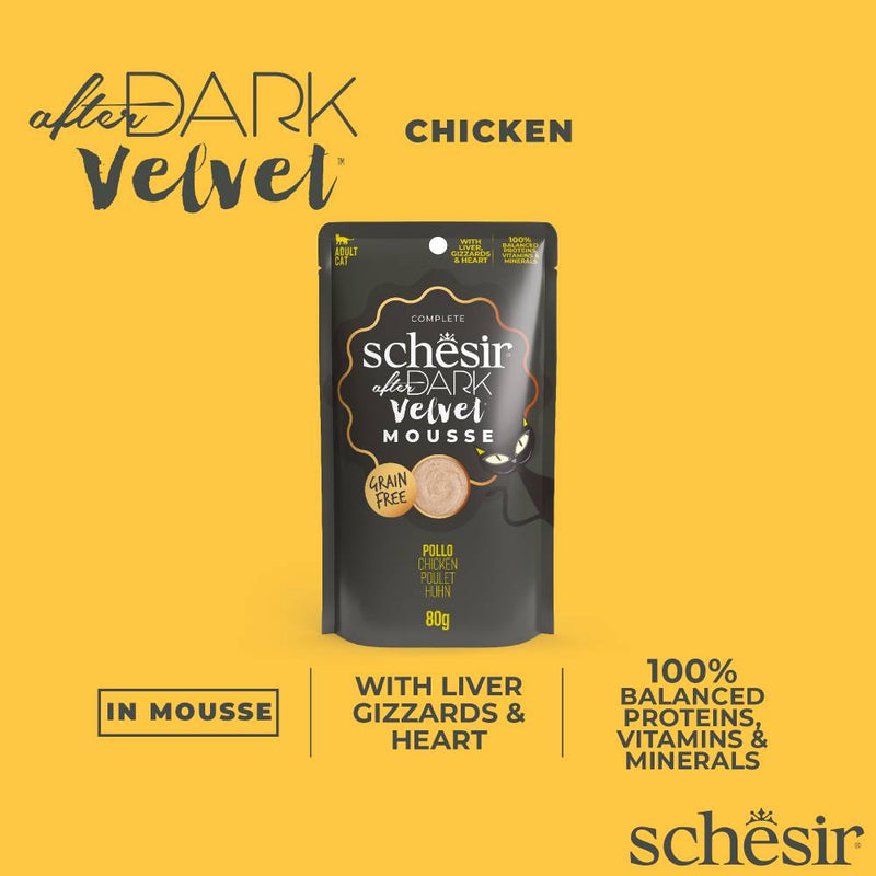 Schesir Cat Pouch After Dark Velvet Mousse Chicken 80g