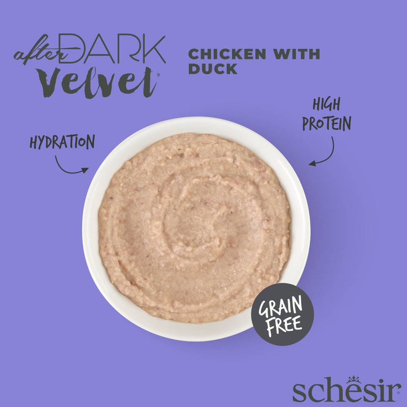 Schesir Cat Pouch After Dark Velvet Mousse Chicken With Duck 80g