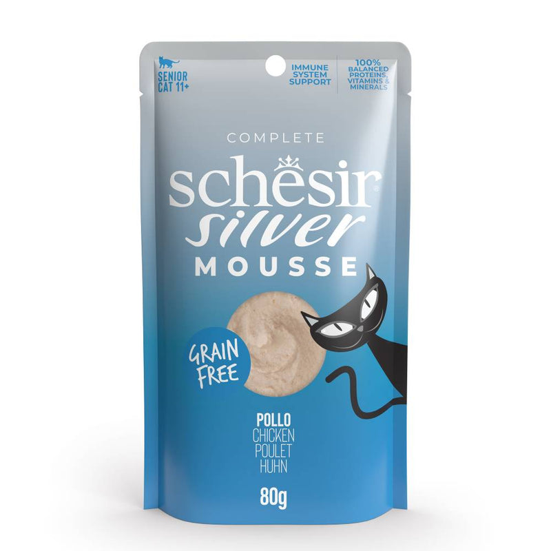 Schesir Cat Pouch Silver Mousse Chicken 80g