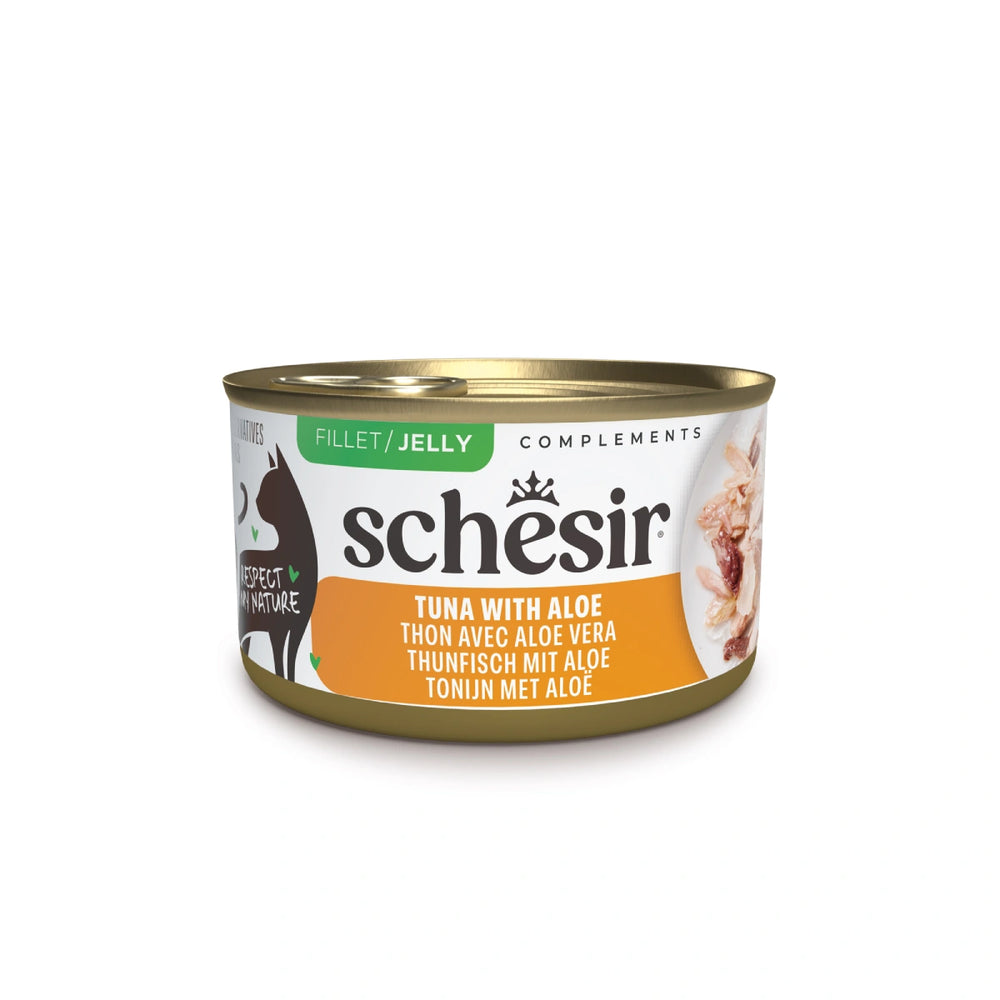 Schesir Complements Tuna with Aloe in Jelly Canned Cat Food 70g