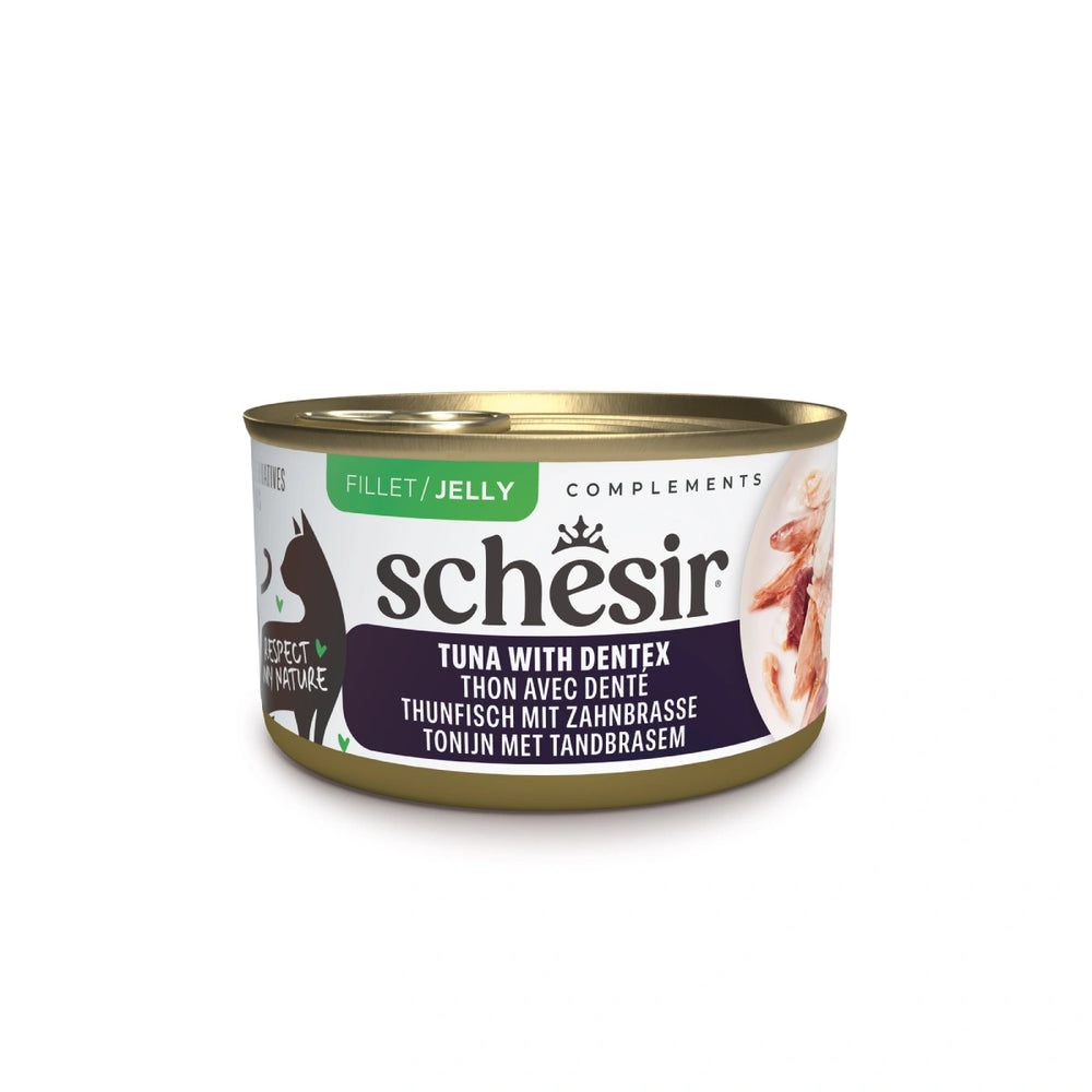 Schesir Complements Tuna with Dentex in Jelly Canned Cat Food 70g