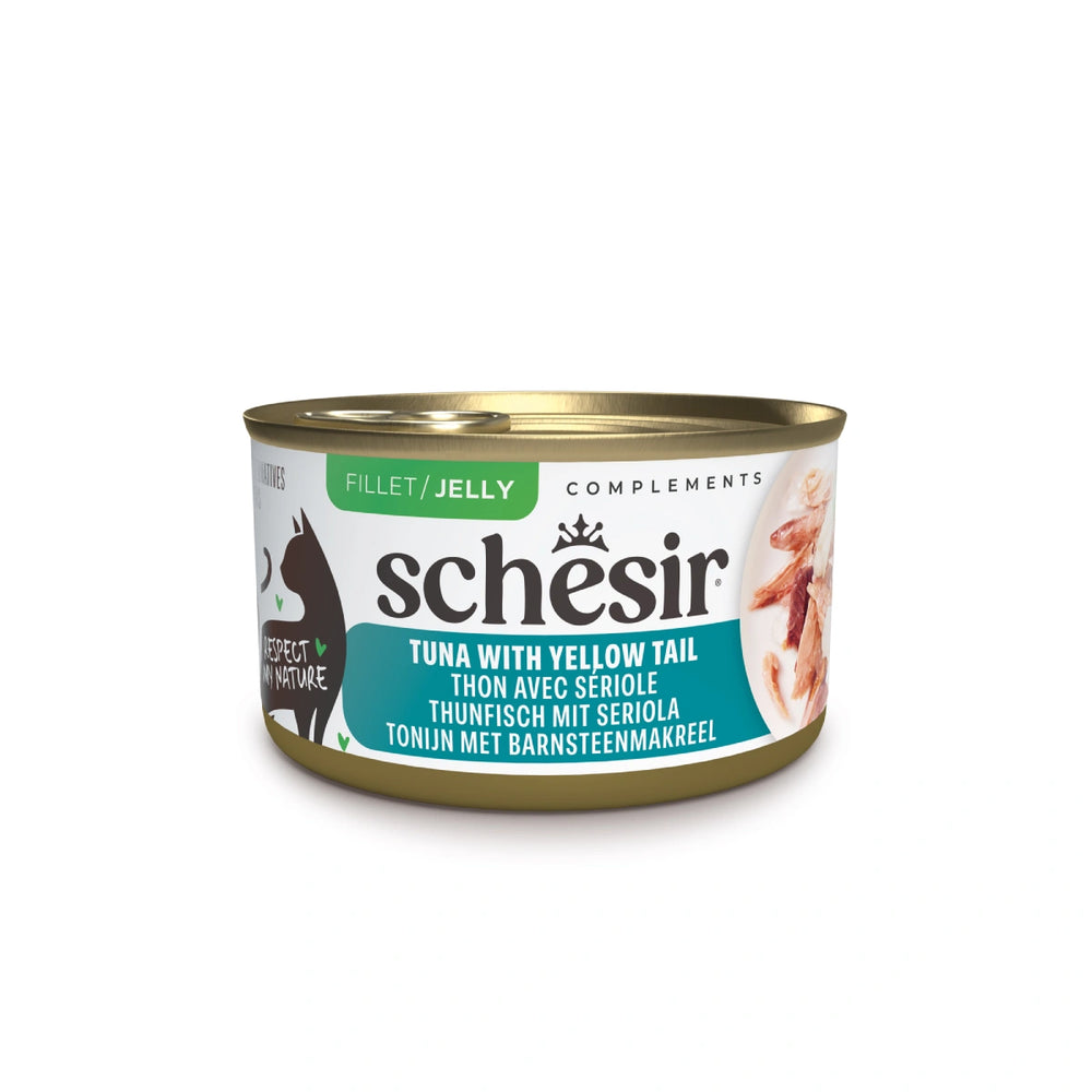 Schesir Complements Tuna with Yellow Tail in Jelly Canned Cat Food 70g