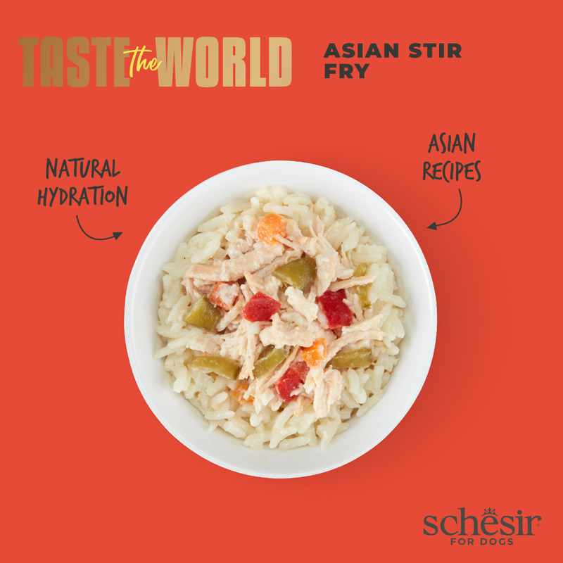 Schesir Dog Taste The World Asian Stir Fry 150g