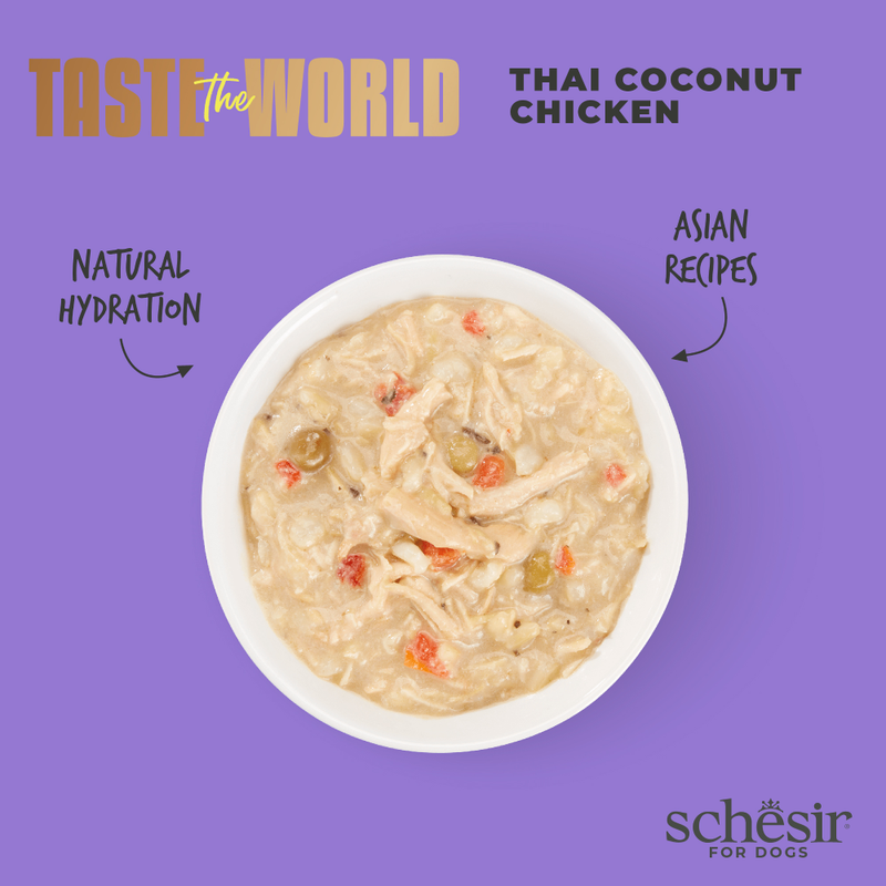 Schesir Dog Taste The World Thai Coconut Chicken 150g