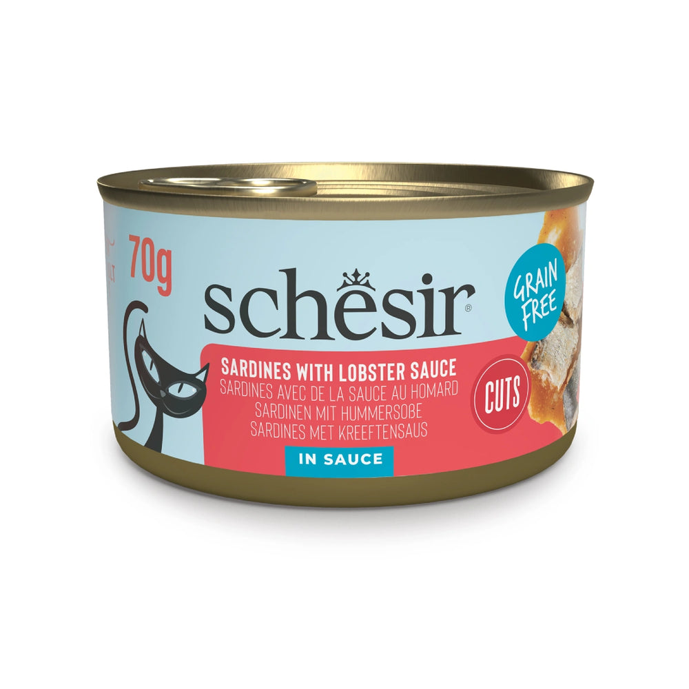Schesir Grill Wholefood Sardines Fillets with Lobster in Sauce Canned Cat Food 70g